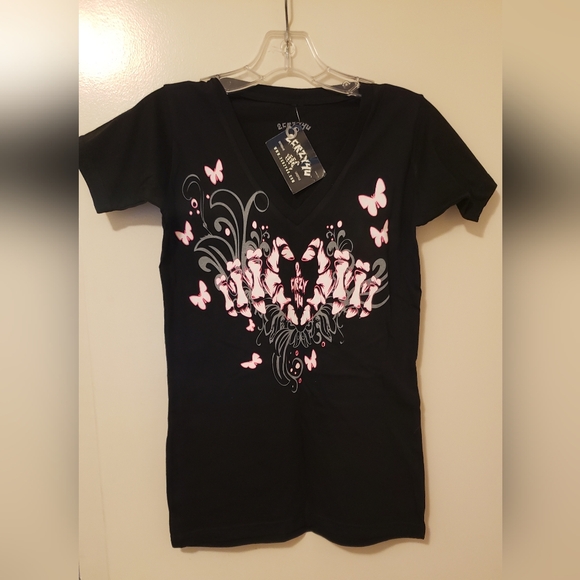 Tops - 2CRZY4U Short Sleeve Graphic T-shirt Size S NWT